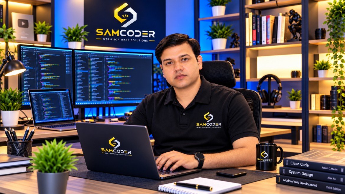 <span class="text-glow-pink">We Build</span> <span class="text-white">High-Performance</span><br><span class="text-glow-cyan">Web, Mobile & Software</span><br><span class="text-white">Digital Solutions 🚀</span>